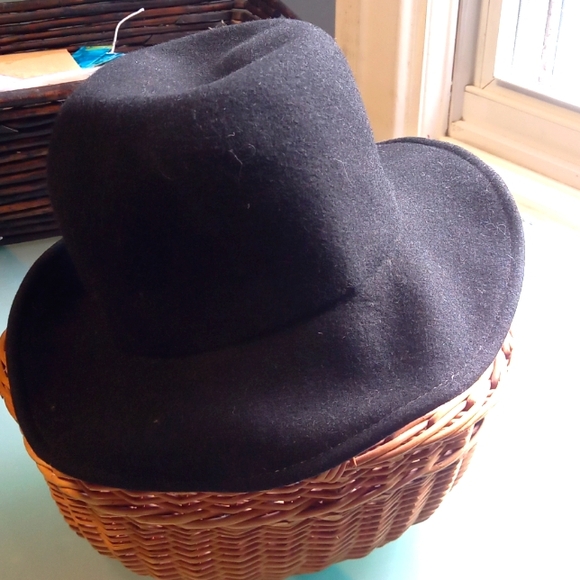 COPY - Black Wool/ Felt Hat - Picture 1 of 6
